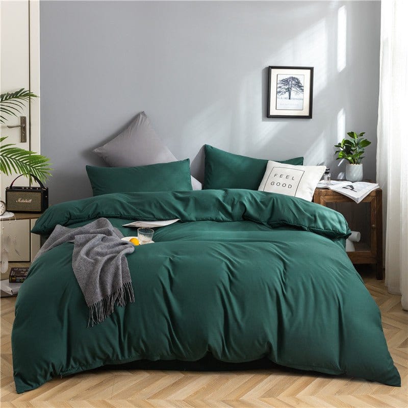 Verde - Drap Fodera / Copripiumino / 2 taies d'oreiller