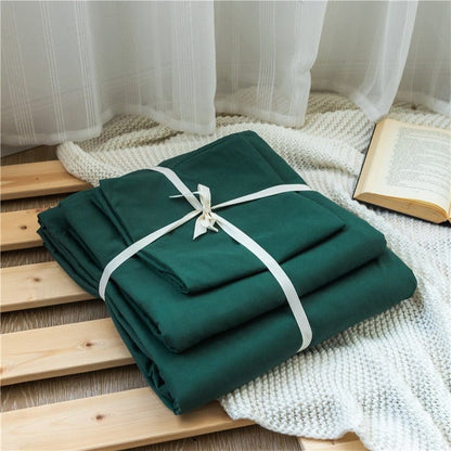 Verde - Drap Fodera / Copripiumino / 2 taies d'oreiller