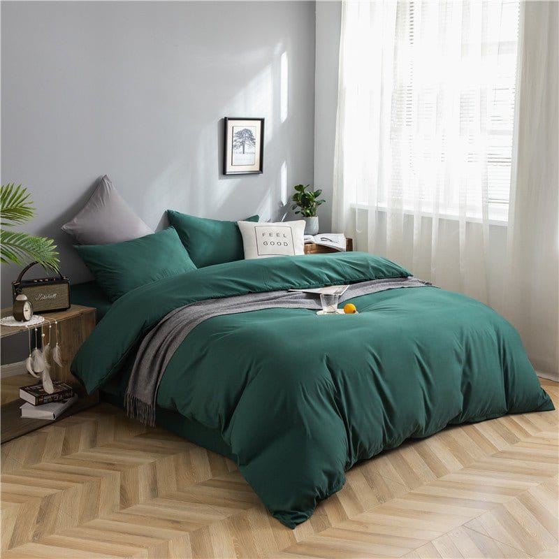 Verde - Drap Fodera / Copripiumino / 2 taies d'oreiller