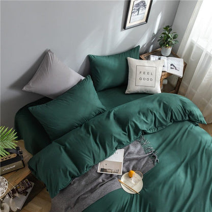 Verde - Drap Fodera / Copripiumino / 2 taies d'oreiller