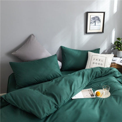 Verde - Drap Fodera / Copripiumino / 2 taies d'oreiller