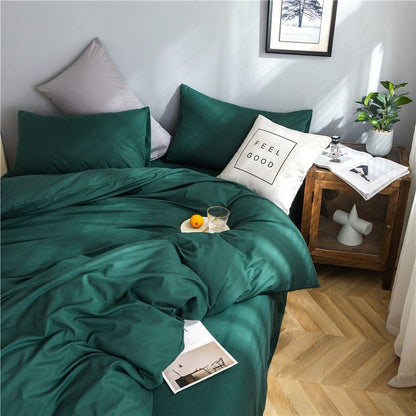 Verde - Drap Fodera / Copripiumino / 2 taies d'oreiller