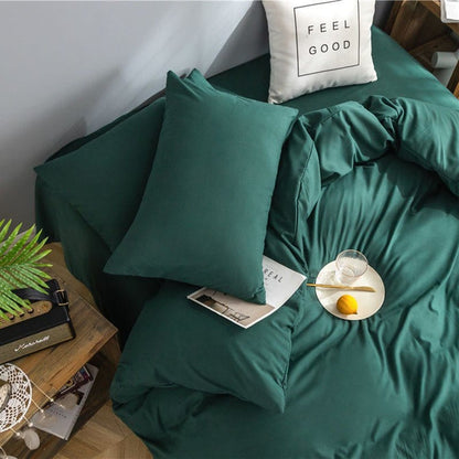 Verde - Drap Fodera / Copripiumino / 2 taies d'oreiller