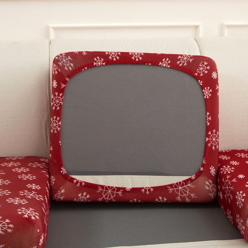 Rosso snow - Fodera per Cuscino di Divano