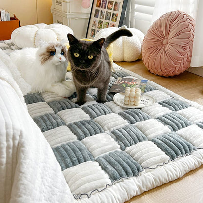 Tapis Douillet Luxueux Multi-Usage per Chiens e Chats - Confort Ultime e Design Élégant