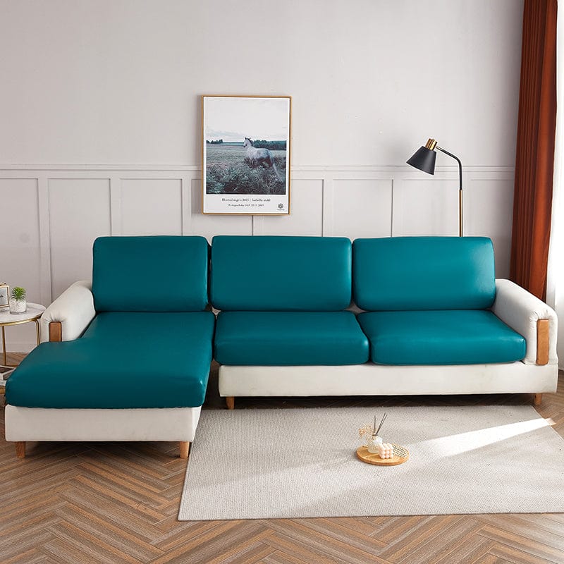 Verde Jade - Fodera in Similpelle Impermeabile per Cuscini di Divano